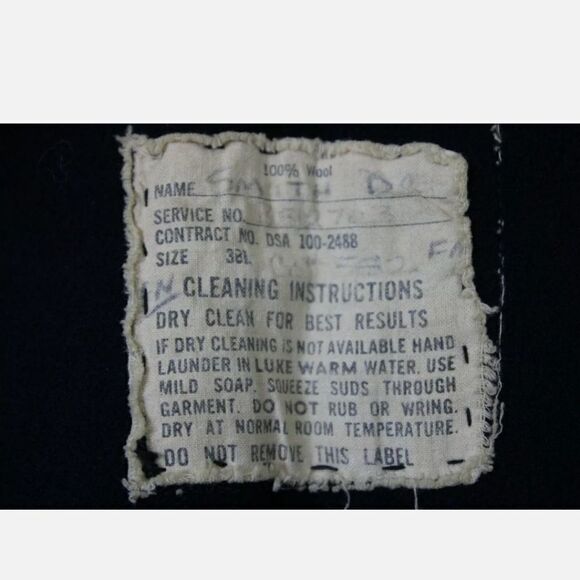 U.S.S. U.S. GRANT NAVY WOOL MALE ENLISTED SERVICE DRESS UNIFORM - Picture 4 of 6